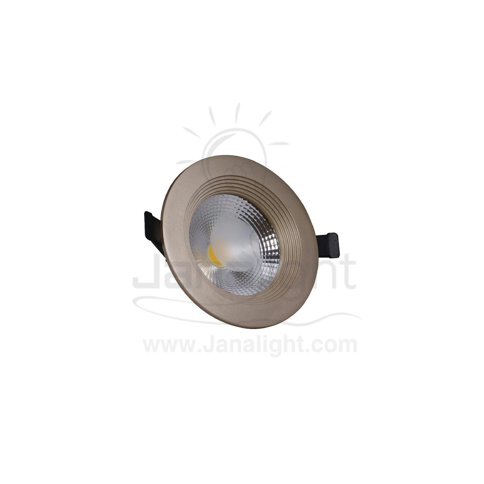 كشاف 10 وات كومبكت وورم حلق شمباني جنى لايت plastic warm compact 10 watt downlight